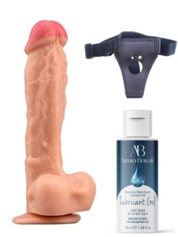 Belden Bağlamalı Realistik Dildo 23 cm
