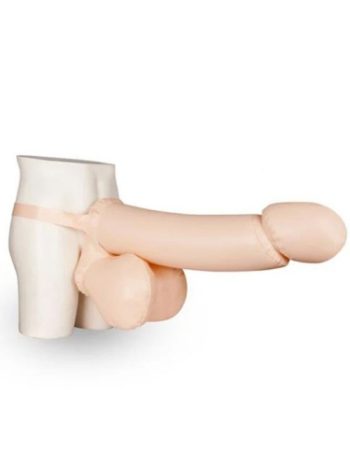 Belden Bağlamalı Şişirilebilir Dildo