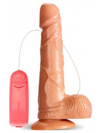 17 cm Dönen Dildo Vibratör